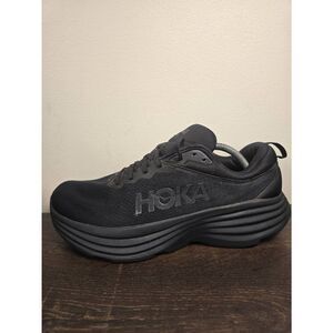 Hoka Bondi 8 Shoes Men's Size 12 X-Wide 4E Black Max Cushion Running